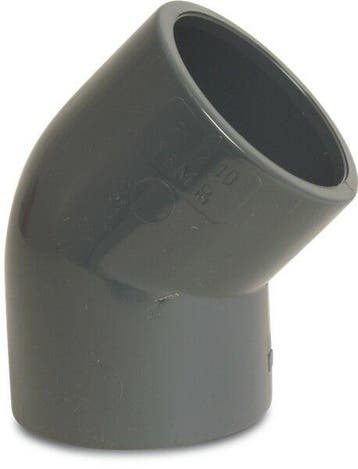 Pvc knie 45°, 2x inwendig lijm-315 mm, 10 bar, Verzenden, Nieuw