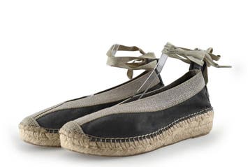 Shabbies Amsterdam Espadrilles in maat 39 Grijs, Shabbies Amsterdam, Verzenden, Zo goed als nieuw, Grijs