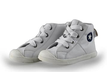 Jopper Hoge sneakers Jongens in maat 22 Wit, Verzenden, Schoenen, Zo goed als nieuw, Jongen of Meisje