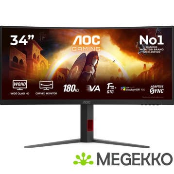 AOC G4 CU34G4CAP 34  UWQHD 180Hz Curved VA Gaming Monitor, Verzenden, Nieuw, AOC