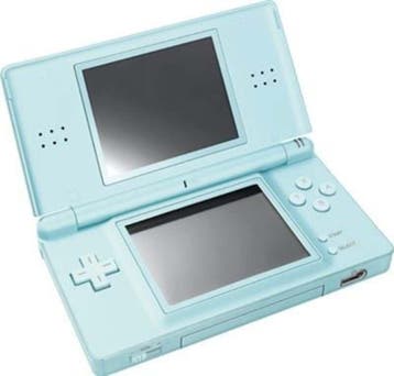 Nintendo DS Lite Lichtblauw (Nette Staat) (DS Spelcomputers), Ophalen of Verzenden, Zo goed als nieuw
