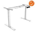 Los onderstel - Deluxe - Zit-Sta - Elektrisch - Wit, Huis en Inrichting, Bureaus, Ophalen of Verzenden, Nieuw