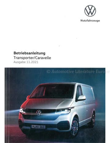 2022 VOLKSWAGEN TRANSPORTERS | CARAVELLE INSTRUCTIEBOEKJE