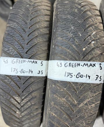 2x175-80-14 Green-Max All-Season 2x5m €35 Per Band 175 80 14, Ophalen, 14 inch, Gebruikt, 175 mm