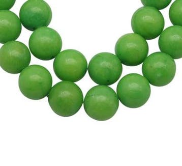 10 x edelsteen kraal van Mashan Jade appel groen 8mm gat..., Ophalen of Verzenden, Nieuw, Kraal