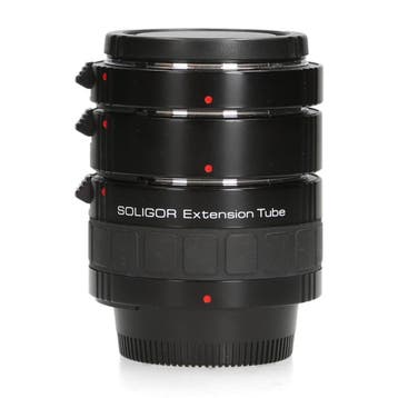 Soligor Extension Tube Set 12/20/36mm - Nikon F, Ophalen of Verzenden, Zo goed als nieuw