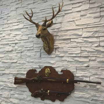 Decoratieve Hertenkop Wanddecoratie - 17 Inch, Handgemaakt H, Verzenden, Nieuw