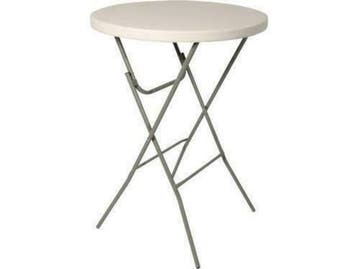 Lesli sta-tafel Ø 80 cm. Granietlook, Nieuw
