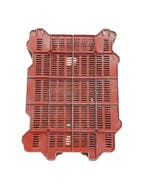 Nestbare Stapelbak, 800x600x440 mm, rood kunststof, gebruikt, Doe-het-zelf en Verbouw, Kratten en Dozen, Gebruikt, 60 cm of meer