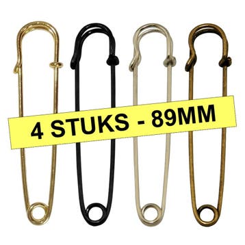 Fako Bijoux - Sierspeld / Sjaalspeld - Classic - 89mm - Set, Verzenden, Nieuw