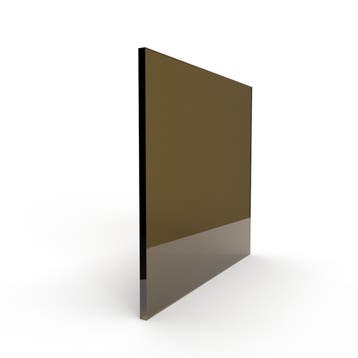 Enkel glas gehard-Gekleurd gehard 4 mm brons, Ophalen of Verzenden, Nieuw