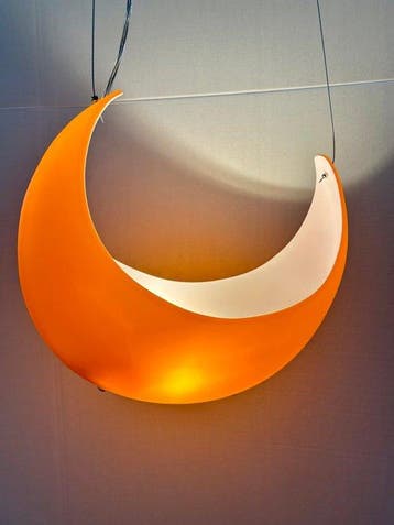 Plafondlamp - geblazen glas, IJzer - Suspensie Luna
