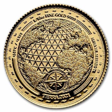Tokelau. 10 Dollars 2021 1/10 oz Gold $10 NZD Tokelau Terra, Postzegels en Munten