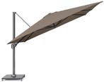 Challenger T1 premium zweefparasol 350x350 cm havanna, Tuin en Terras, Parasols, Ophalen of Verzenden, Nieuw