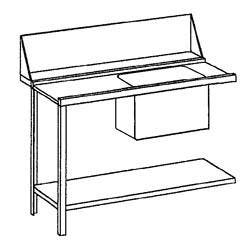 Bartscher Aanvoertafel links | Roestvrijstaal | 120x72x85 cm, Zakelijke goederen, Horeca | Meubilair en Inrichting, Verzenden