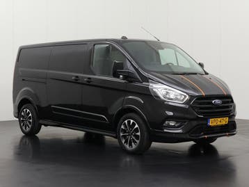 Ford Transit Custom 2.0TDCI 185PK Automaat Lang Sport, Gebruikt, Euro 6, Zwart, Leder