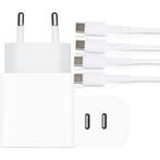 USB-C Snellader 35W + 2x USB C Kabel - 1M - Geschikt voor, Ophalen of Verzenden, Nieuw