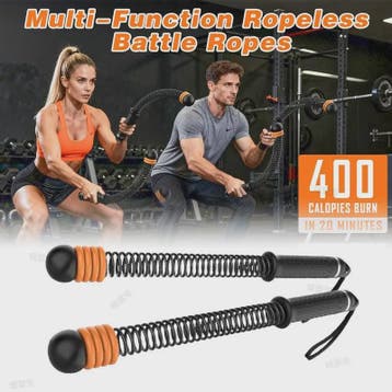 Touwloze Battle Rope met Verstelbare Weerstand: Full Body Wo, Verzenden, Nieuw