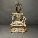 Brons Ming Boeddha - Brons - China - Ming Dynastie, Antiek en Kunst