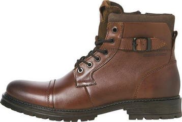2dekans | Jack & Jones Dexter Leren Laarzen Heren - 42, Bruin, Ophalen of Verzenden, Zo goed als nieuw, JACK & JONES