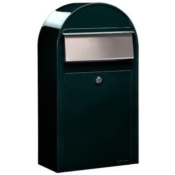 Bobi Grande S (slim) wandbrievenbus staal - zwartgroen, Verzenden, Nieuw