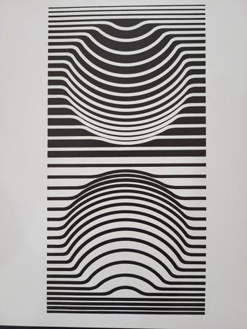 Victor Vasarely (1906-1997) - Vasarely, Sir - Ris, 1952.