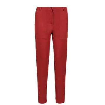 Patrizia Pepe • relaxte broek met logo • 36 (I), Verzenden, Nieuw, Patrizia Pepe, Maat 36 (S)