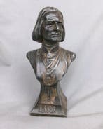 Beeldje - Ferenc Liszt Bust - Verzilverd, pewter