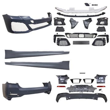 Compleet M Pakket BMW 5 Serie G30 LCI 2021-Heden B7562, Nieuw, Voor, BMW, Bumper
