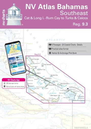 NV Charts Bahamas Zuidoost - 9.3 - Cat &amp; Long Island -, Ophalen of Verzenden, Nieuw