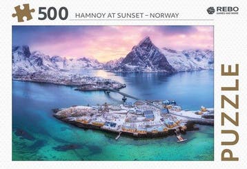 Boek: Rebo legpuzzel 500 stukjes - Hamnoy - (als nieuw), Verzenden, Zo goed als nieuw