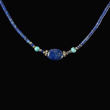 Het oude Egypte, Grieks-Romeinse periode Ketting met lapis