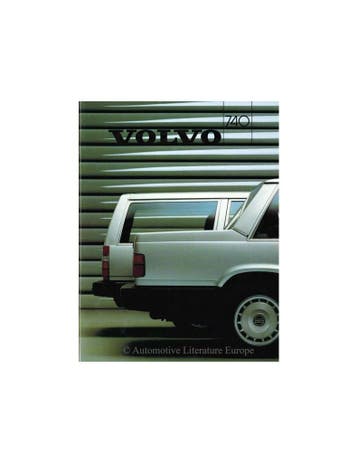 1986 VOLVO 740 BROCHURE NEDERLANDS, Nieuw, Volvo, Author