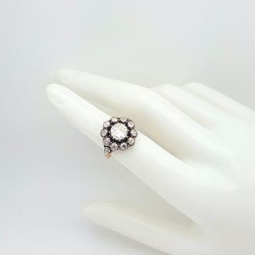 Ring - 14 karaat Zilver, Geel goud - 2.00ct. tw. Diamant, Nieuw
