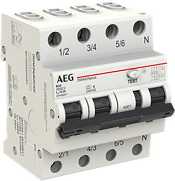 Aardlekautomaat 3P+N, B Kar. 20A, 300mA, 6kA, Ophalen of Verzenden, Nieuw