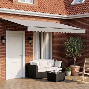 vidaXL Elektrisch uitschuifbaar zonnescherm frame Antraciet, Verzenden, Nieuw