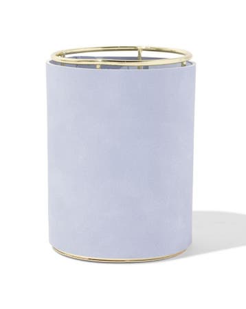 HEMA Pennenhouder imitatie suède lila Ø8x11 laag geprijsd, Verzenden, Nieuw