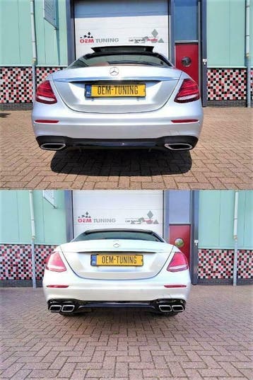 MERCEDES-BENZ E-CLASS W213 E63 AMG S DIFFUSER ZWART | 2016 -, Mercedes-Benz, Nieuw, Ophalen of Verzenden, Achter