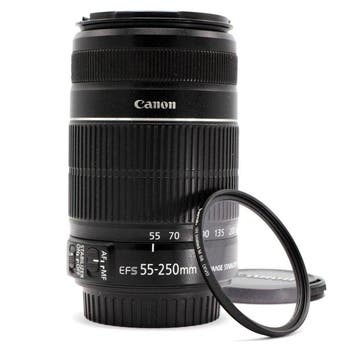 Canon EF-S 55-250mm F/4-5.6 IS II Telelens met filter, Audio, Tv en Foto, Nieuw