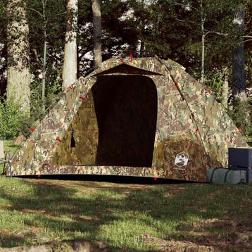 vidaXL Tent 4-persoons snelontgrendeling camouflage, Verzenden, Nieuw, Tot en met 2