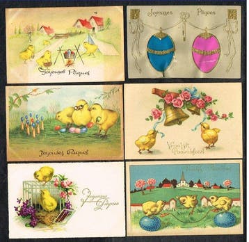 Pâques - Pasen - Easter - Zeer mooie verzameling van 146, Gelopen