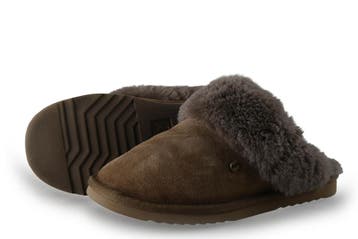 Warmbat Pantoffels in maat 39 Beige, Kleding | Dames, Schoenen, Verzenden, Beige, Zo goed als nieuw, Pantoffels of Sloffen
