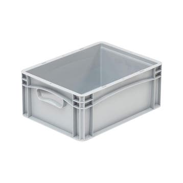 Euronorm Bak 400x300x170 mm 16 liter Grijs Dichte Grepen, Verzenden