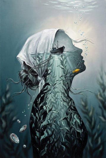 MEDSAN - The Sea Inside Her () - UNIQUE WORK, Antiek en Kunst