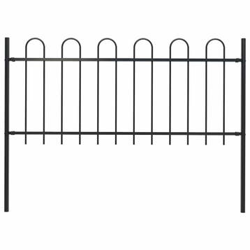 Stalen Omheining 180cm | Tweedekansje | OP=OP, Ophalen of Verzenden, Zo goed als nieuw, IJzer, Sierhekwerk