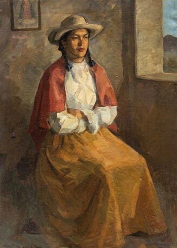 Joseph Alfred Terry (1872-1939) - Retrato de mujer con