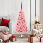 vidaXL Kerstboom met 150 LED met standaard Roze 120 cm PVC, Diversen, Kerst, Verzenden, Nieuw