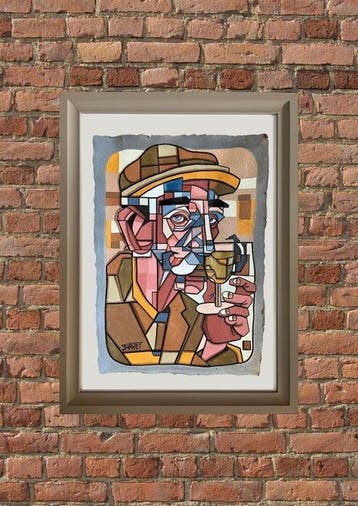 Aket Kubic (1989) - Mon vieux (50X70CM)