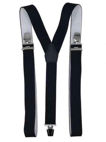 XXL Zwarte bretels met extra sterke brede clips (3 clips), Kleding | Heren, Riemen en Ceinturen, Verzenden, Nieuw