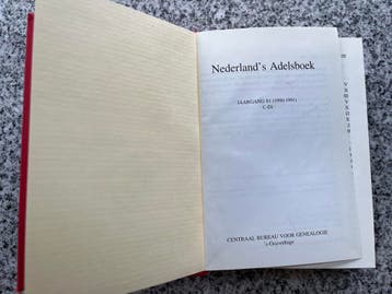 Nederlands Adelsboek 1990 – 1991, Verzenden, 20e eeuw of later, Gelezen